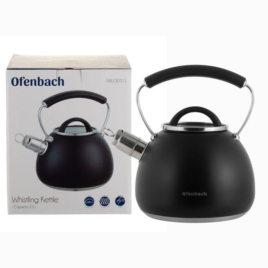 Чайник 2,5 л. из нержавеющей стали со свистком Ofenbach NB 100311