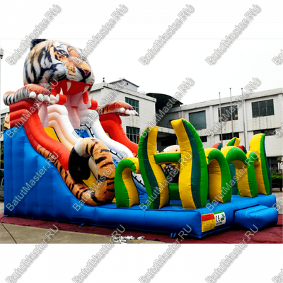Надувная горка "Большой тигр", 13*7*9 м