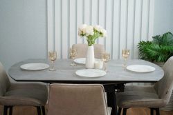 Стол керамический "Раунд" (Серый), ДСВ-Мебель, г. Пенза