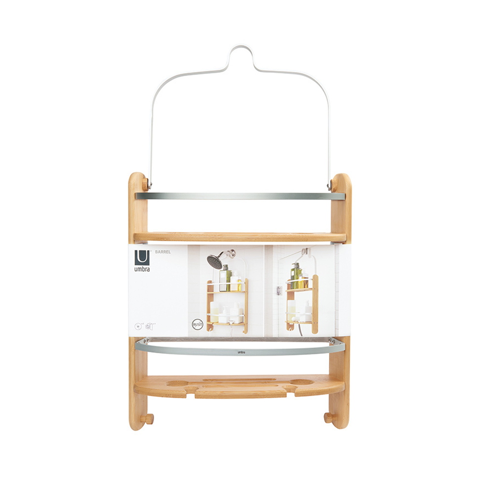 Органайзер для душа Barrel натуральное дерево