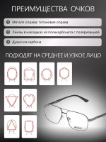 Очки солнцезащитные с магнитными накладками 4в1