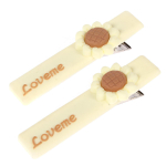 Зажимы для волос детские 2шт "Вкусная милка" 658-151 (JINRE TRAVEL)