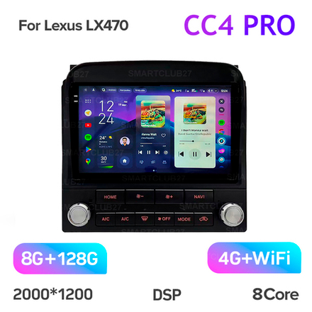 Teyes CC4 Pro 9" для Lexus LX 470 1998-2002 (для авто с монитором)