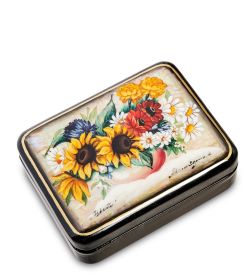 Народные промыслы ШК-55/106 Шкатулка «Цветы» исп. Земина