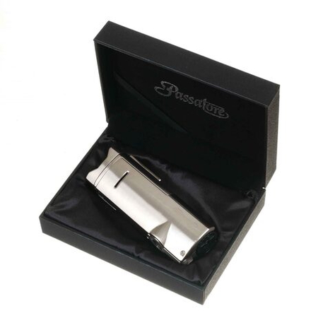 Зажигалка сигарная Passatore тройное пламя, матовое серебро 234-568