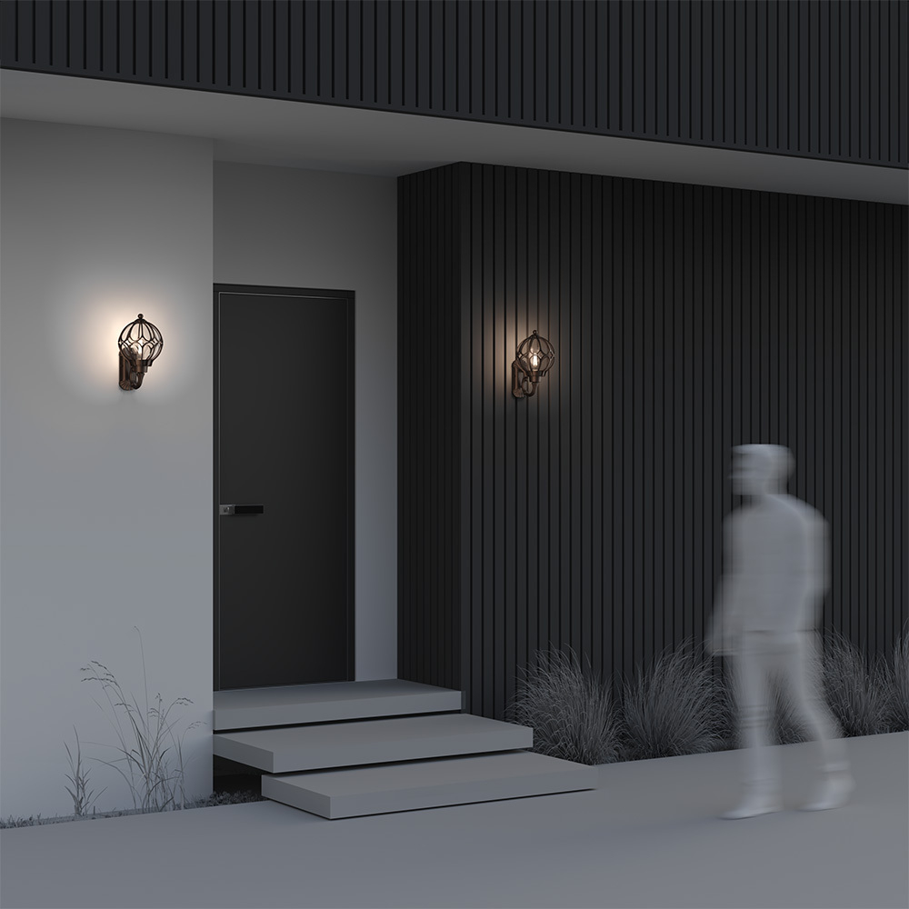 Уличный настенный светильник Outdoor O024WL-01G