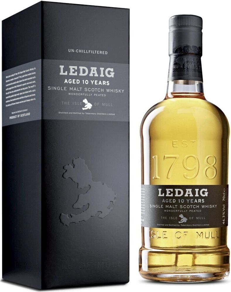 Виски Ledaig Aged 10 Years, 0.7 л