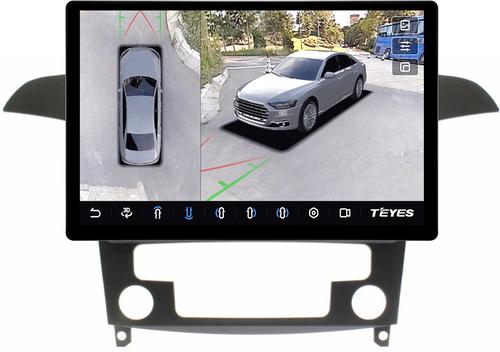 Магнитола для Ford S-Max, Galaxy 2 2006-2015 (климат) - Teyes CC3-2K-360 монитор 13" 2K QLED на Android 10, Быстрая, CarPlay, 4G SIM-слот, 4 камеры в комплекте
