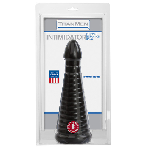 Черная анальная пробка 27,9см Doc Johnson Titan Men Tools Intimidator Plug 3202-01-CD
