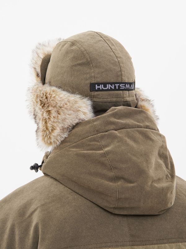 Шапка ушанка зимняя Канада ткань Finlandia цвет Хаки
