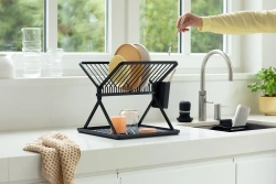 Brabantia Складная сушилка для посуды 37х33см темно-серая
