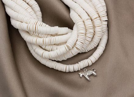 Нить каучуковых бусин 6мм (опт)