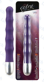 Сиреневый вибромассажер волнистой формы