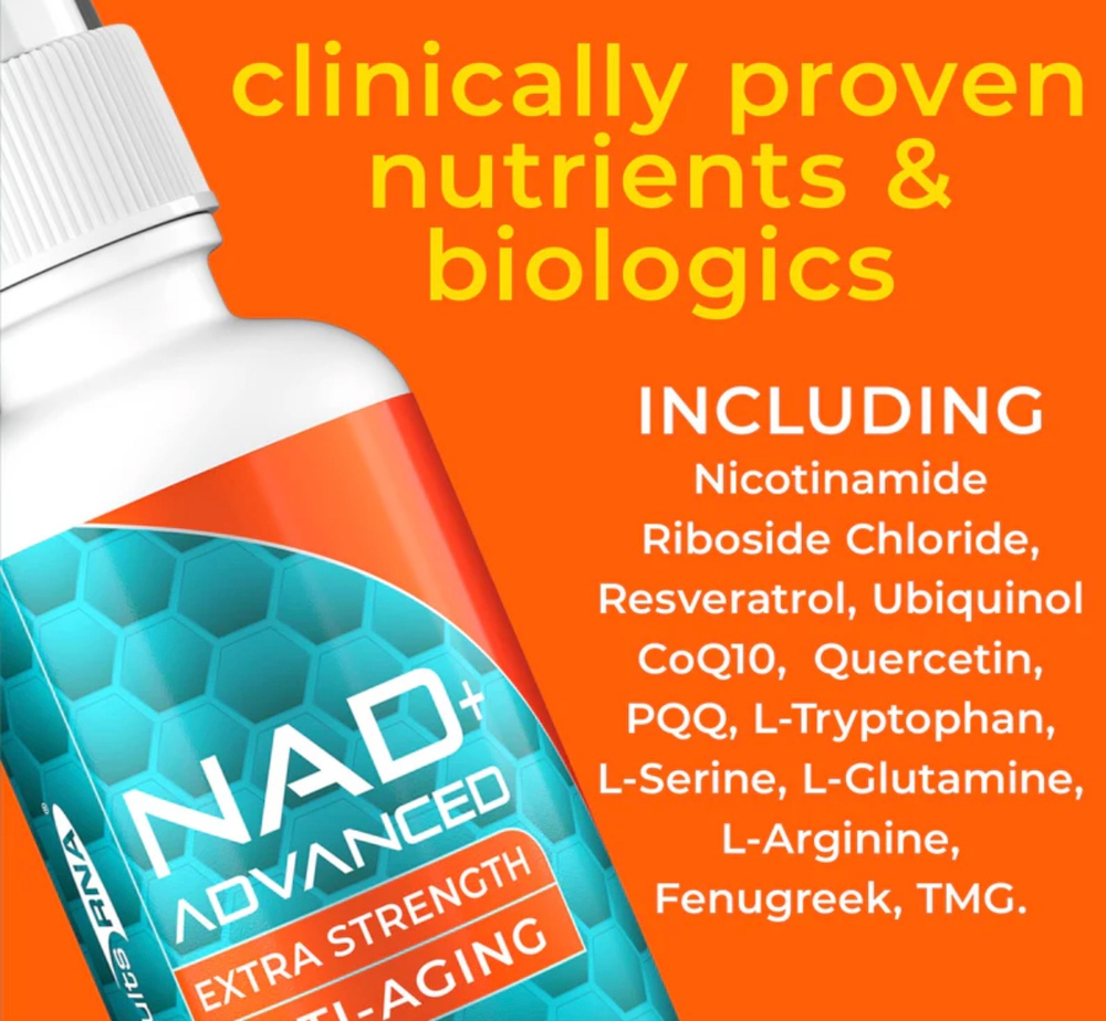 NAD+ Advanced Anti Aging Extra Strength 4 oz