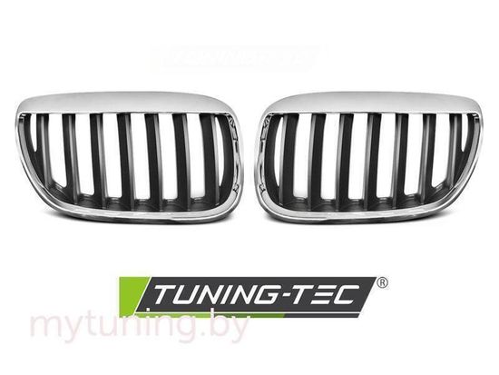 Решетка (ноздри) радиатора BROWS CHROME BLACK для BMW X5 E53 LCi