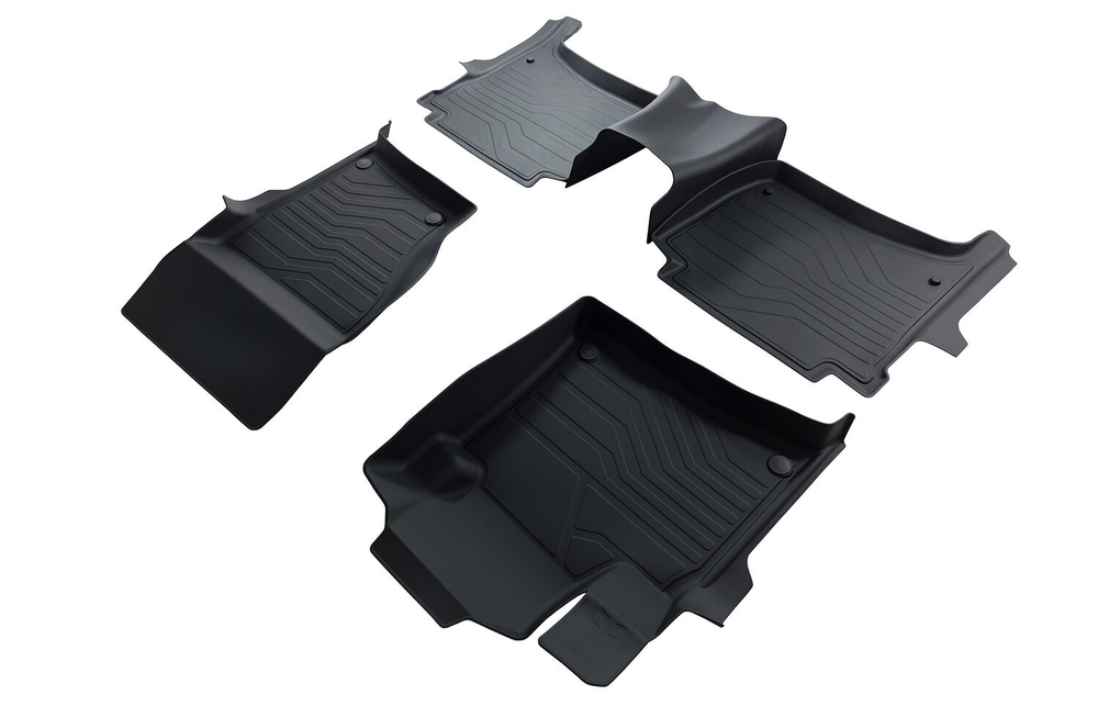 Коврики резиновые в салон 3D LUX для Volkswagen Touareg II (4-х зонный климат) (10-18) SRTK.3D.VW.TOUAR.4Z.10G.08X16