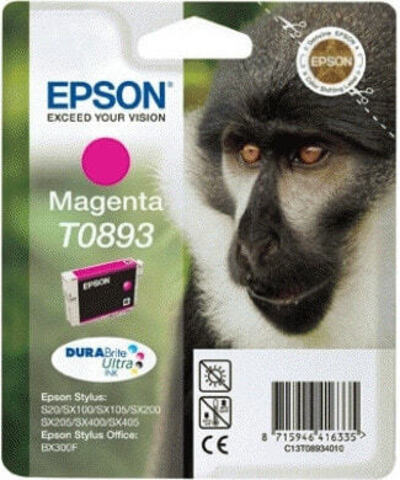 Epson Monkey T0893 DURABrite Ultra Подлинный Пурпурный 1 шт C13T08934010