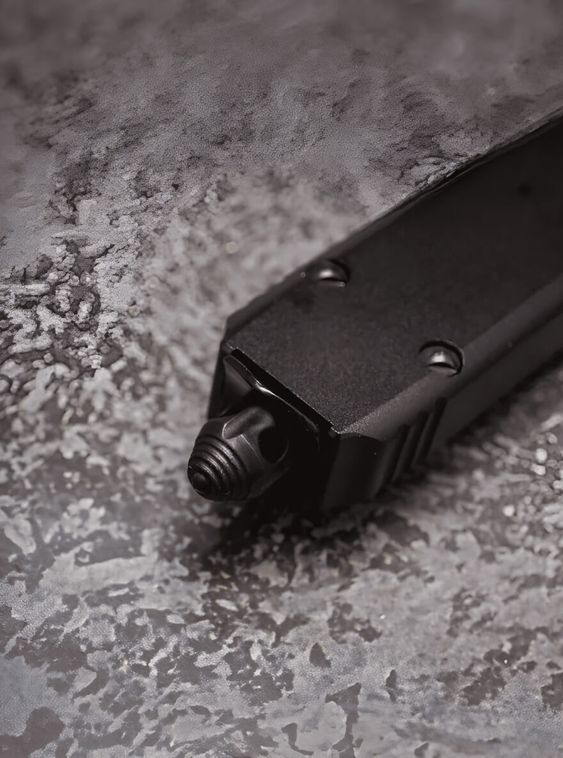 Тактический нож фронтально выкидной автоматический Microtech Черный
