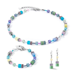 Серьги Coeur de Lion Multicolour Pastel Silver 2838/20-1580