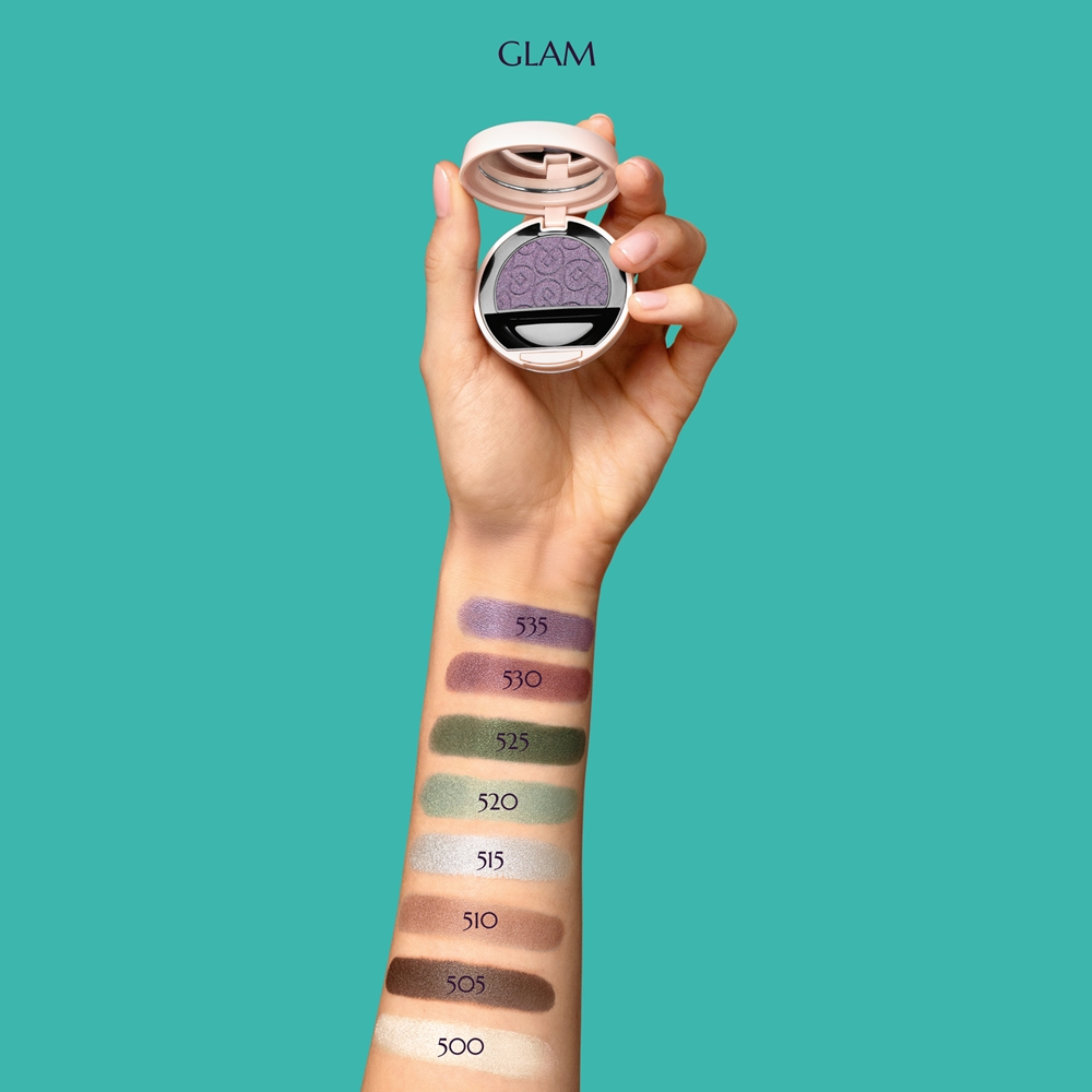 Collistar Impeccabile Compact Eyeshadow - Интенсивная тушь для ресниц 535 Indigo Shimmer, 3 g