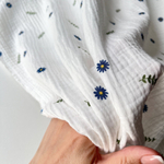 Муслин Синие ромашки