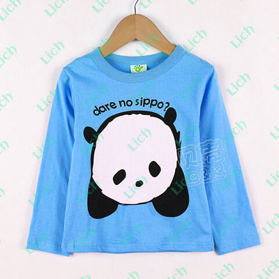 Лонгслив с принтом панды спереди и на спине