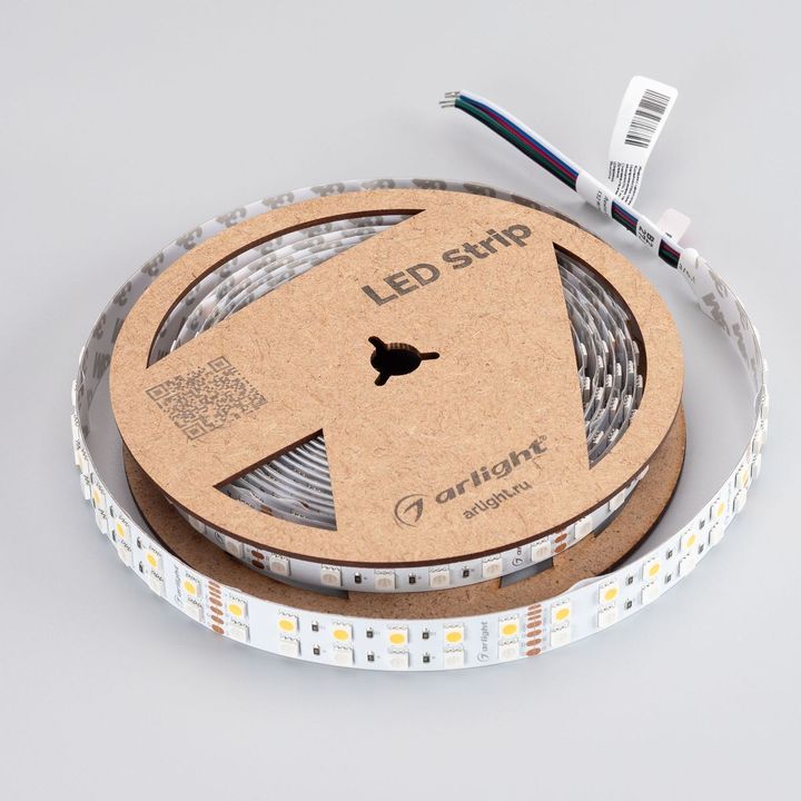 Светодиодная лента Arlight 32W/m 144Led/m 5060SMD разноцветный/теплый белый 5M RT-B144-19mm 24V RGBW-Warm 012327(3)