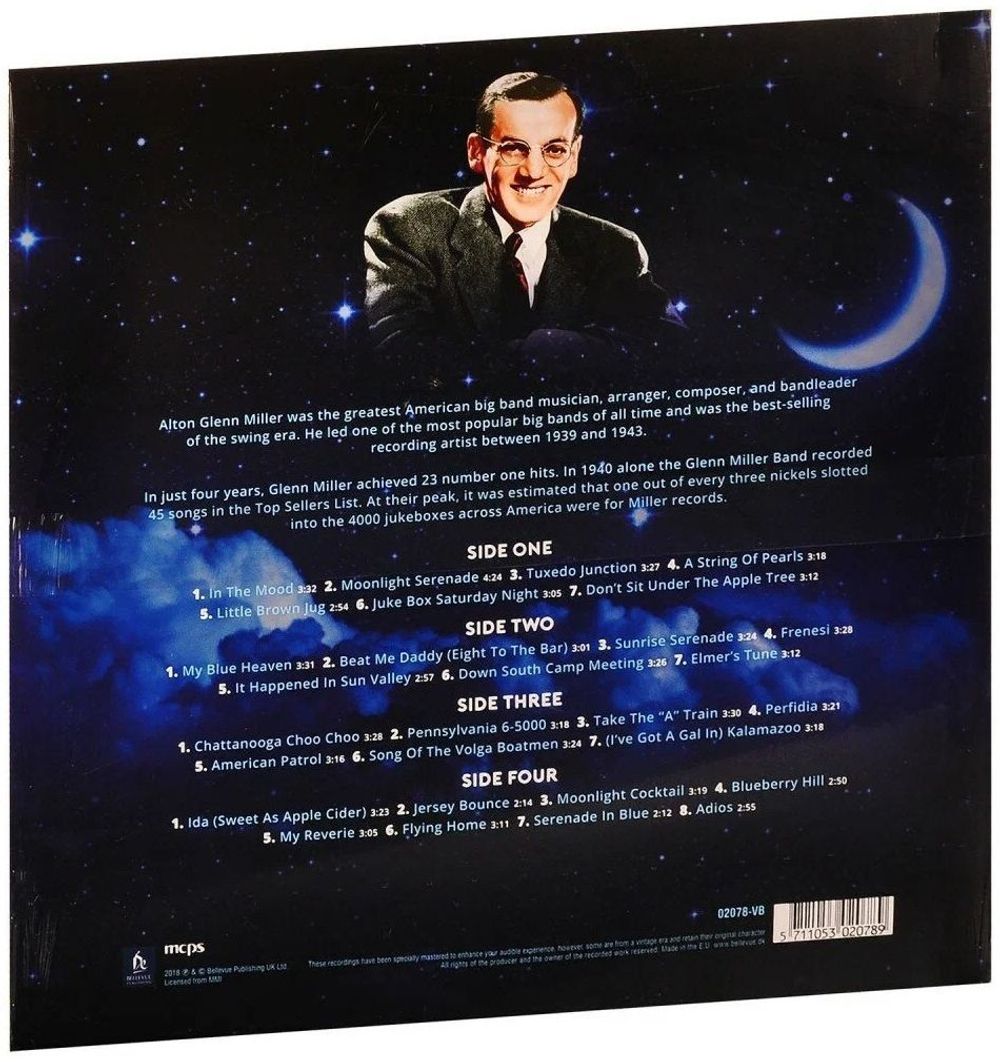 Glenn Miller. Moonlight And Miller (2 LP) Гленн Миллер