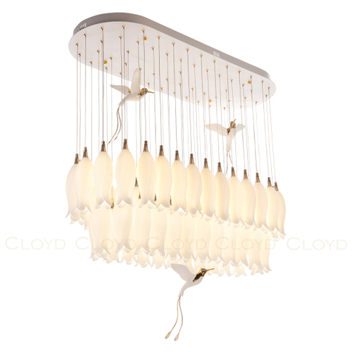 Люстра Cloyd ARGANA C54 / шир. 110 см - керамика - E14 - белый (арт.11238)