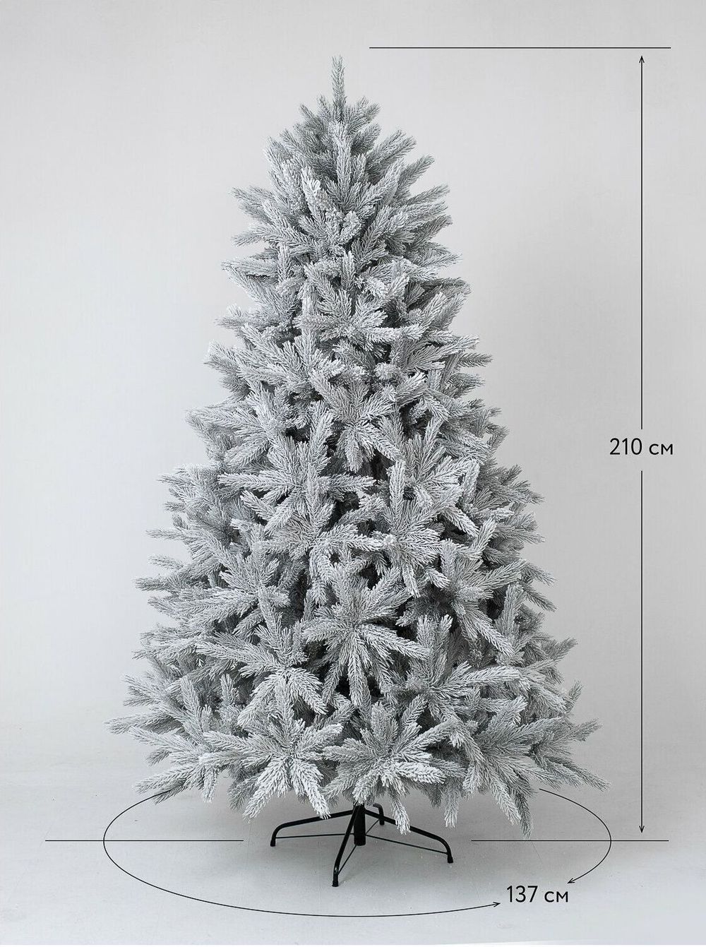 Заснеженная елка «Арктико» (Литая хвоя) 150 см / 1.5 м