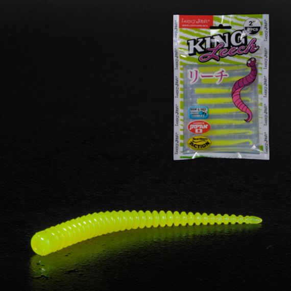 Слаги съедобные LJ Pro Series KING LEECH (5,08 см), цв. 101, 9 шт.
