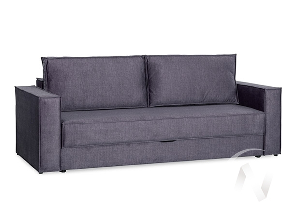 Диван прямой Эдельвейс (БД) SQUARE 19 (велюр синий)