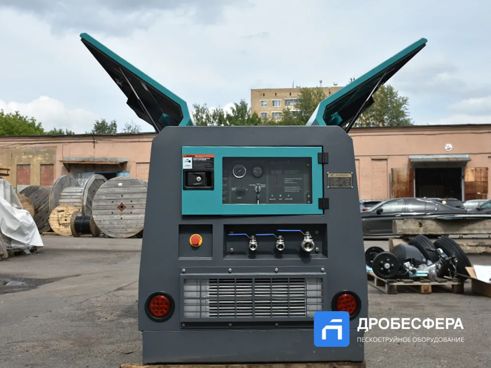 Дизельный винтовой компрессор MB190D + АС MasterBlast передвижной