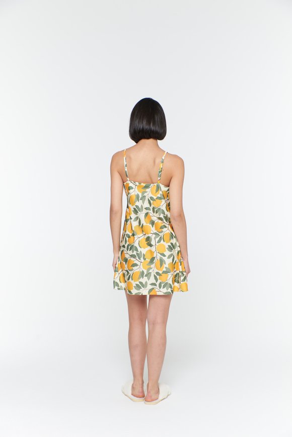 Шелковая комбинация с лимонами