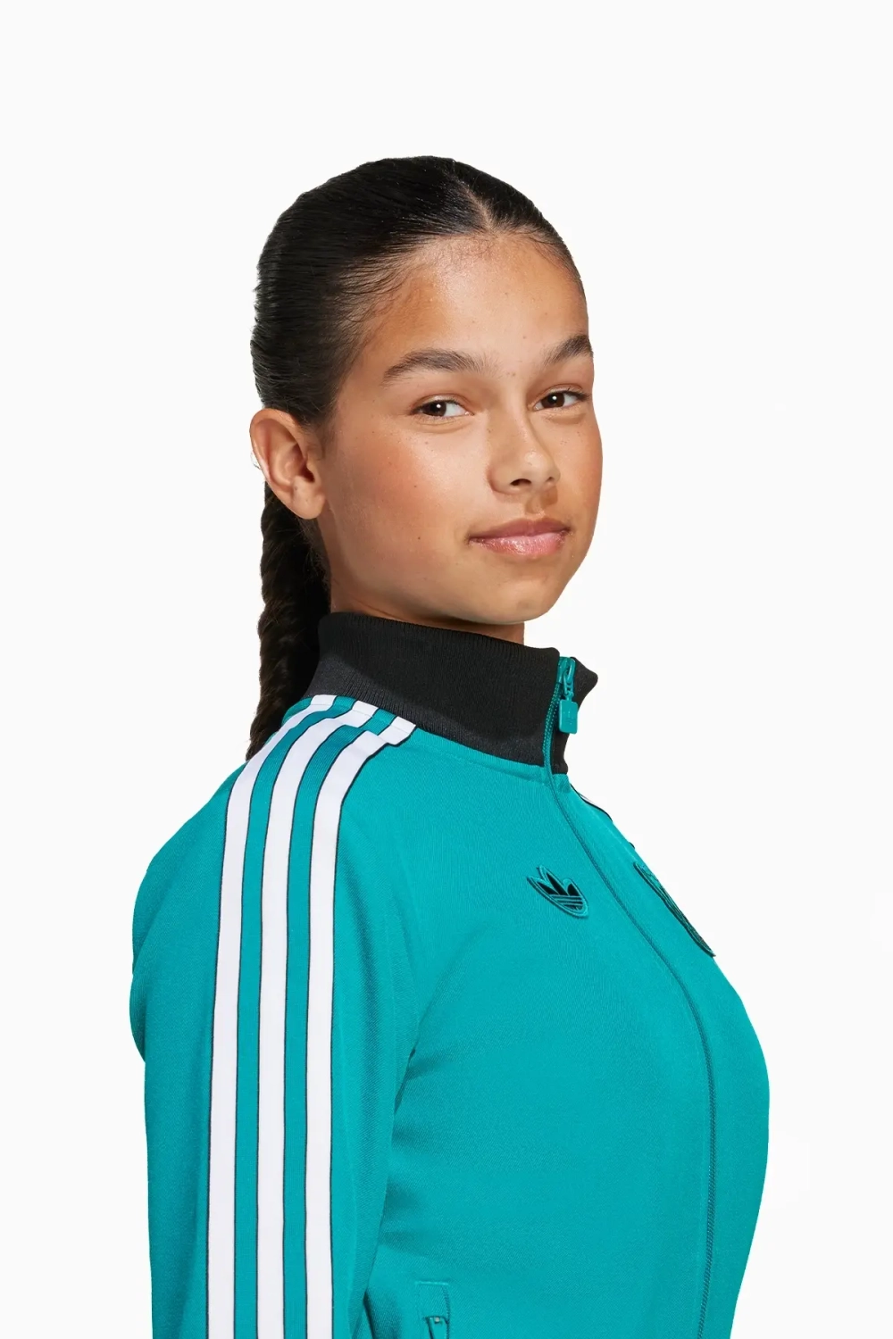 Кофта adidas Liverpool FC 25/26 Terrace Icons Full-Zip Junior - бирюзовый