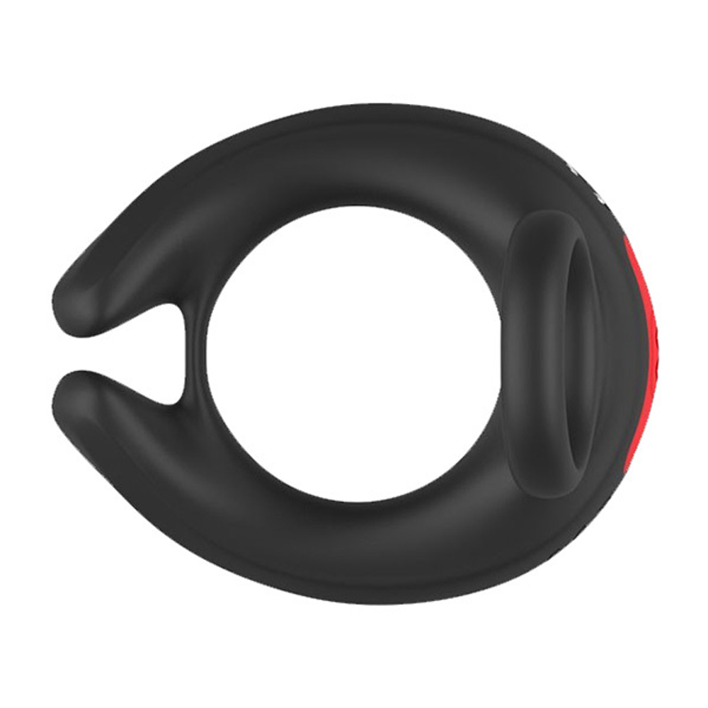 Черное эрекционное виброкольцо 3,3см с пультом ДУ I-Moon Cock Ring MY-918