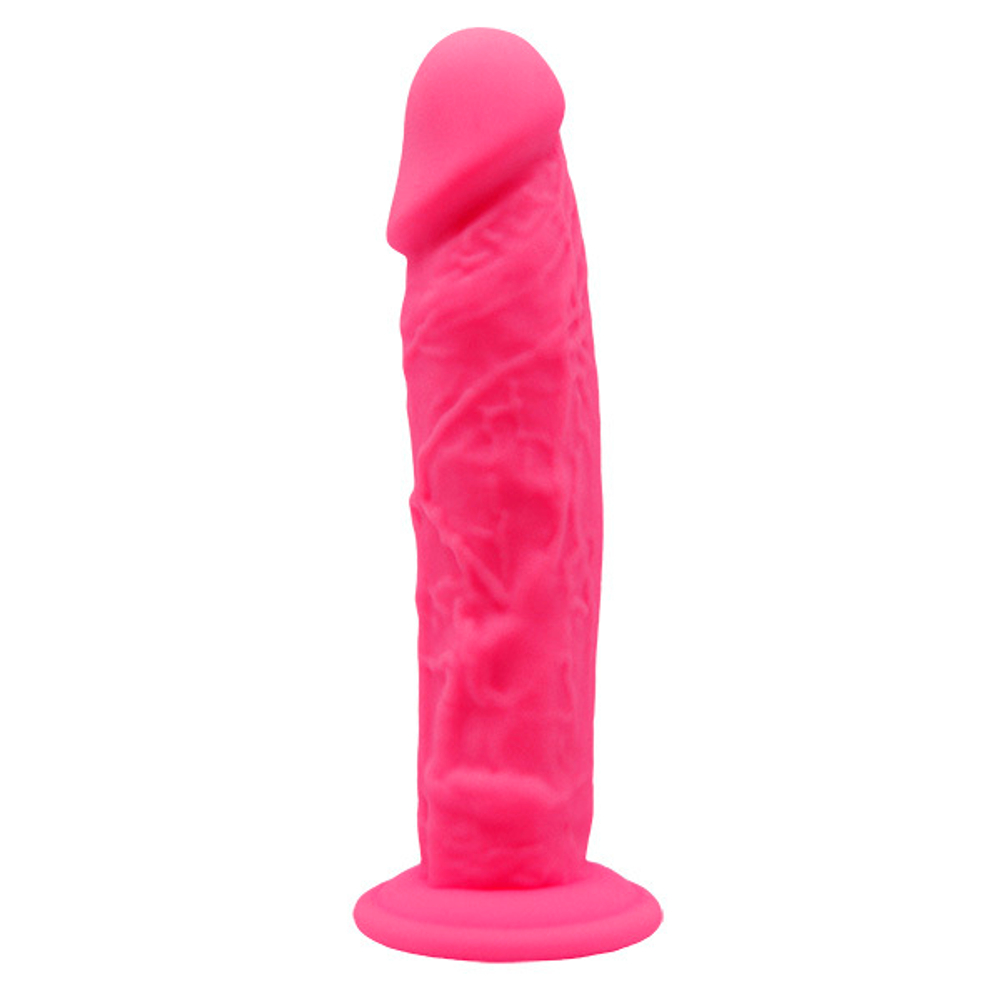 Розовый фаллоимитатор 19,7см на присоске SilexD Premium Silicone Dildo Model 2