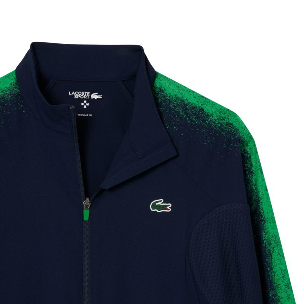 Мужской теннисный костюм Lacoste Tennis x Daniil Medvedev - небесный