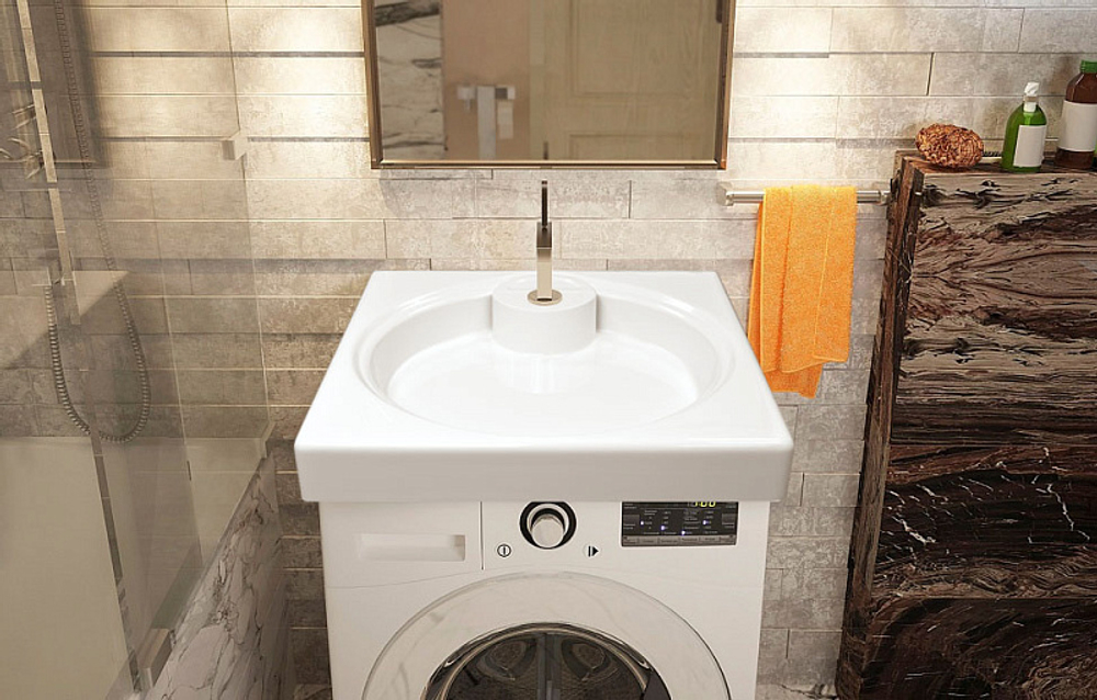 Раковина подвесная Azario Lindi 597х595х90 литьевой мрамор, белый (CS00078504)