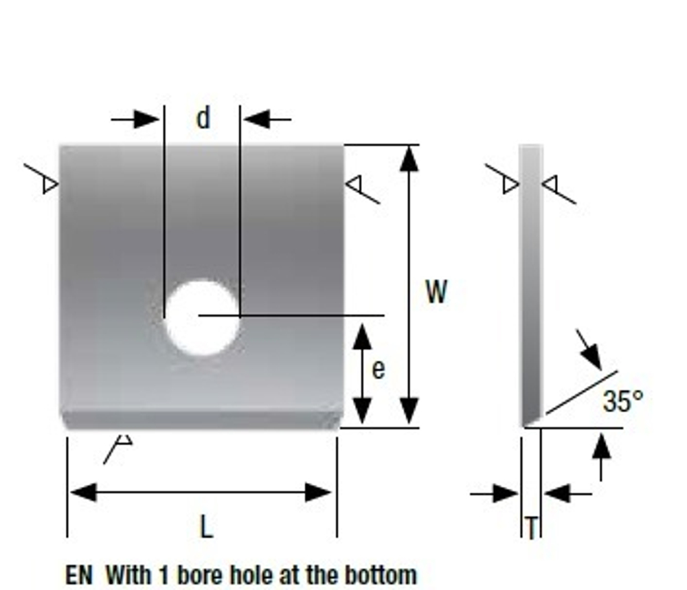 HW заготовка под профилирование 35х35,4х2 d=4.1 e=6.3 T10MG