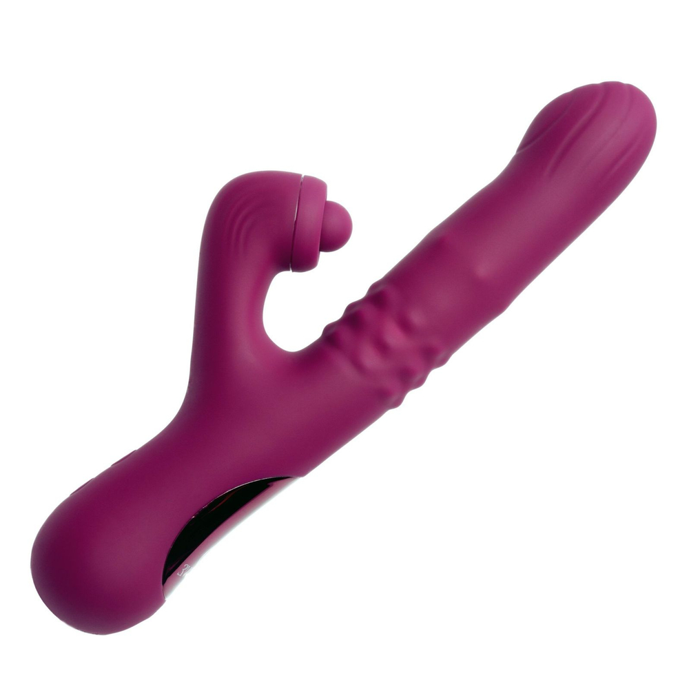 Фиолетовый вибратор-кролик Selove ComePlay - 23,9 см. (Цвет: фиолетовый)