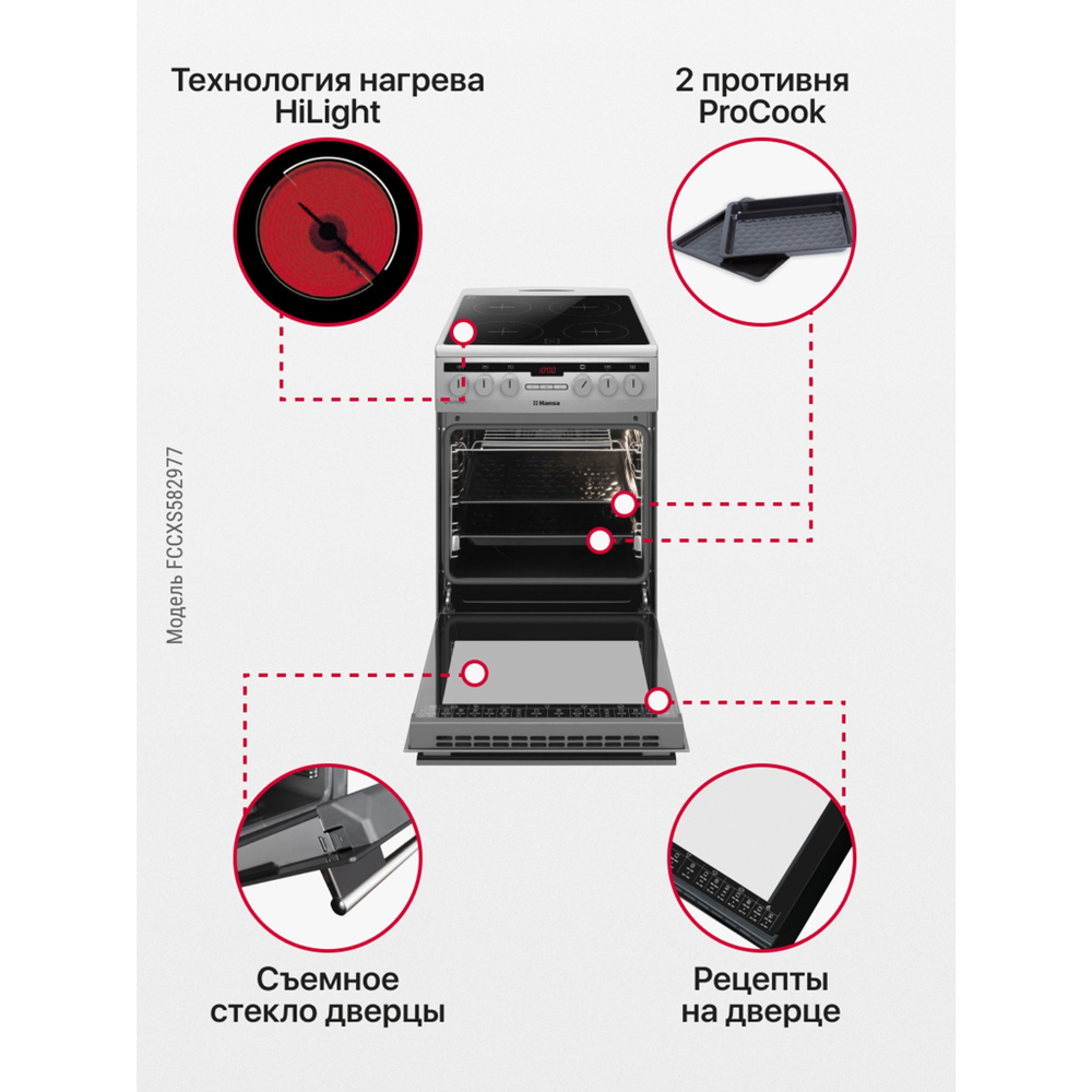 Электрическая плита Hansa FCCXS582977