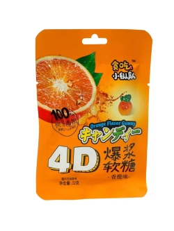 Мягкие конфеты 4D фруктовое ассорти вкусов 22 г * 5 шт