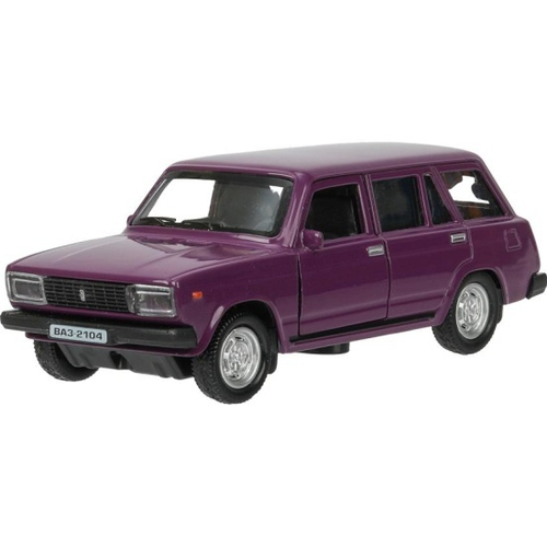 Модель ВАЗ-2104 ЖИГУЛИ откр.двери, багаж, цвет баклажан