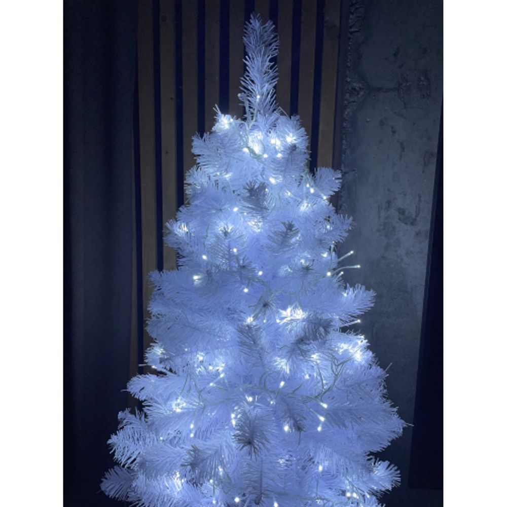 ENIN - WC ЭРА Гирлянда LED Мишура 3,9 м белый провод, холодный свет, 220V