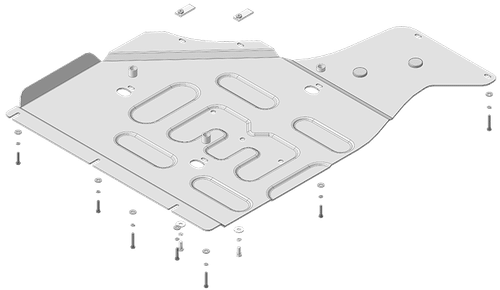 Защита силовых проводов. 4 мм, Алюминий для Voyah Free 2023-н.в., Motodor.348602