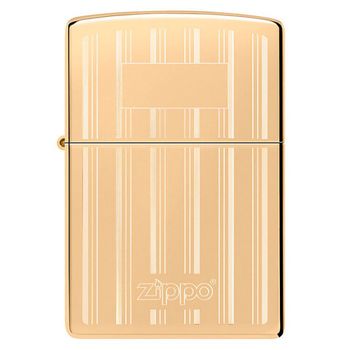 Зажигалка Zippo Classic с покрытием High Polish Brass золотистая (46011)