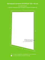 Натяжные потолки 1.9 м2, 1 м2