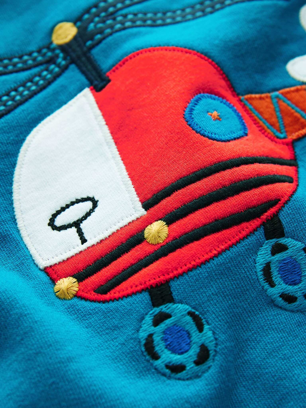 Толстовка с вышивкой для мальчика Next E60-819, Синий