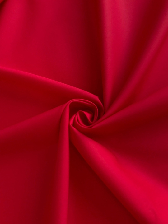 Коттон брючный, алый, хлопок